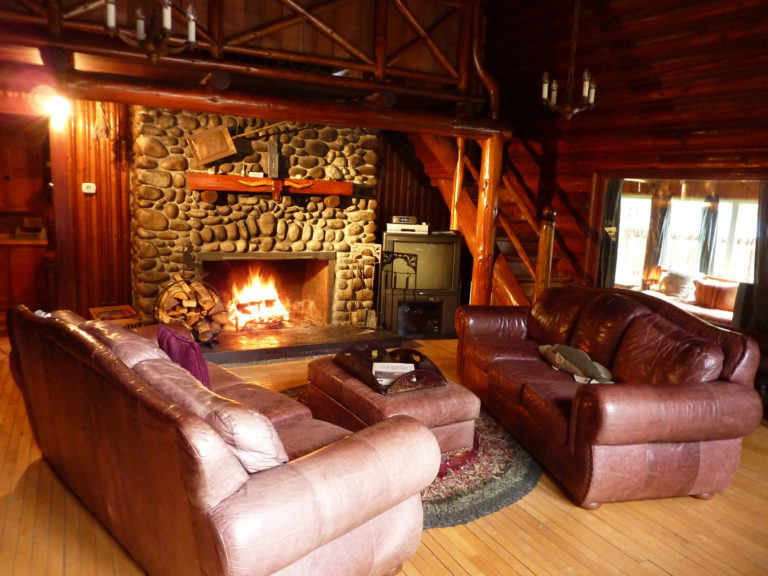Copper Creek Lodge fireplace