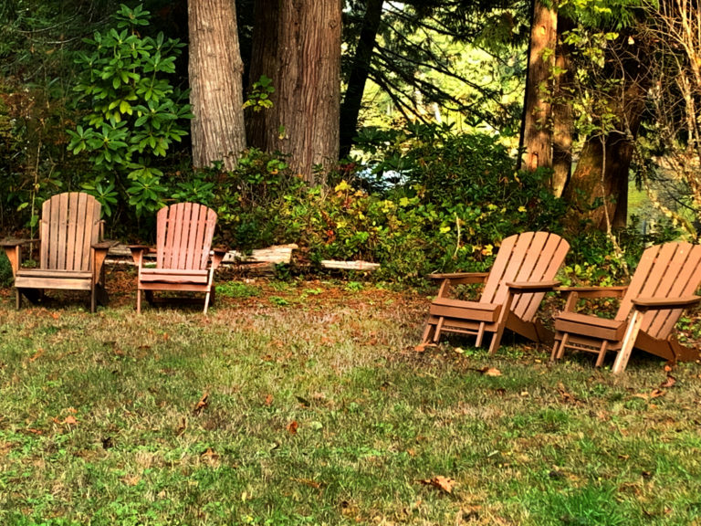 Seating in the lawn